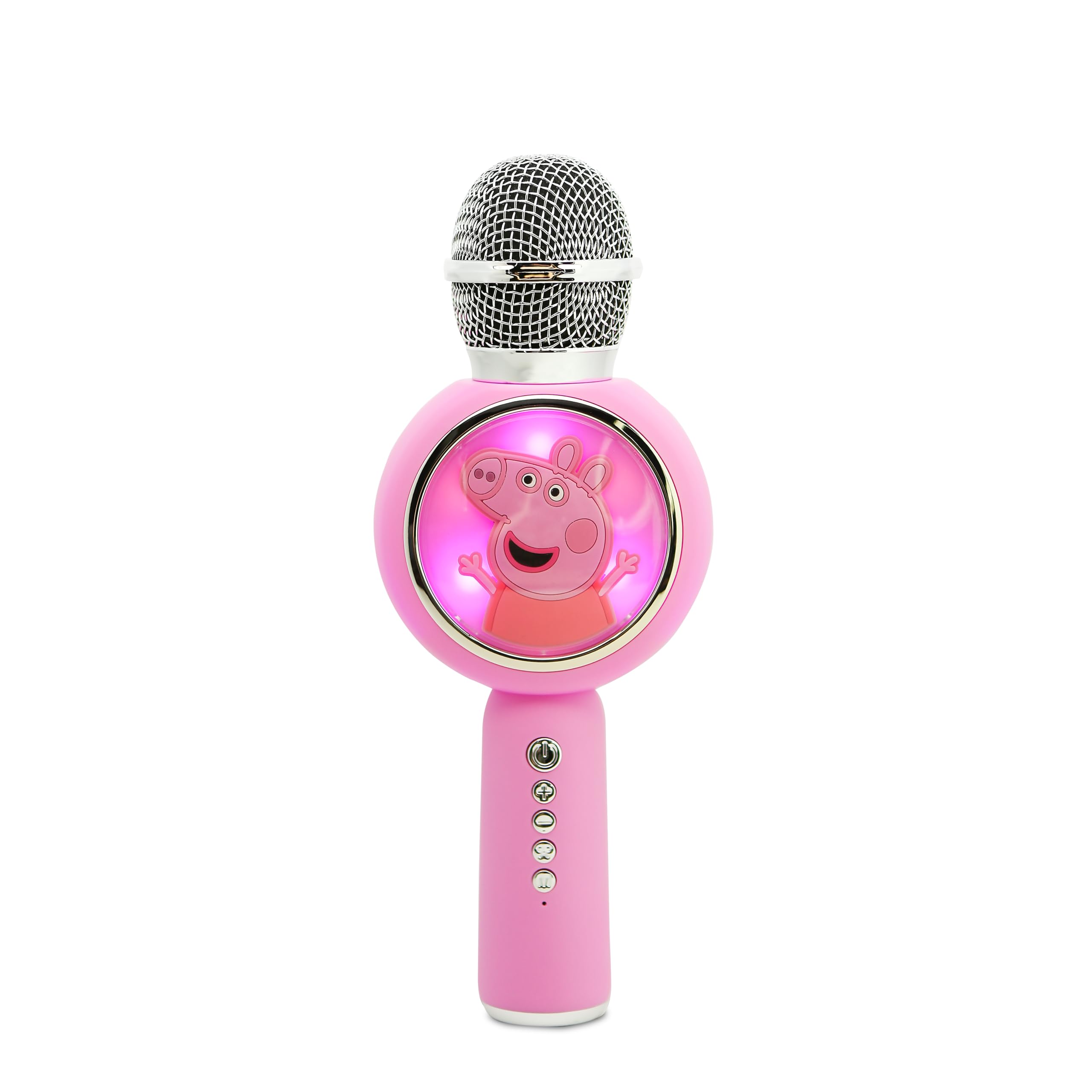 OTL Technologies Microfono Karaoke con altoparlante wireless Peppa Pig con luce LED POPSING colore rosa