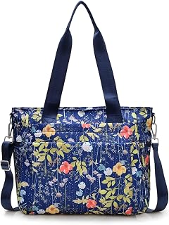 Shopping Bag, Large Women's Zipper Bag, Nylon Shoulder Bag Women's Waterproof Multi-Compartment Beach Bag Family XXL, Tote Bag for Daily Shopping, Travel