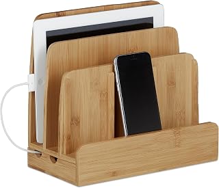 Suporte de Smartphone com Carregador USB e Bandeja de Documentos