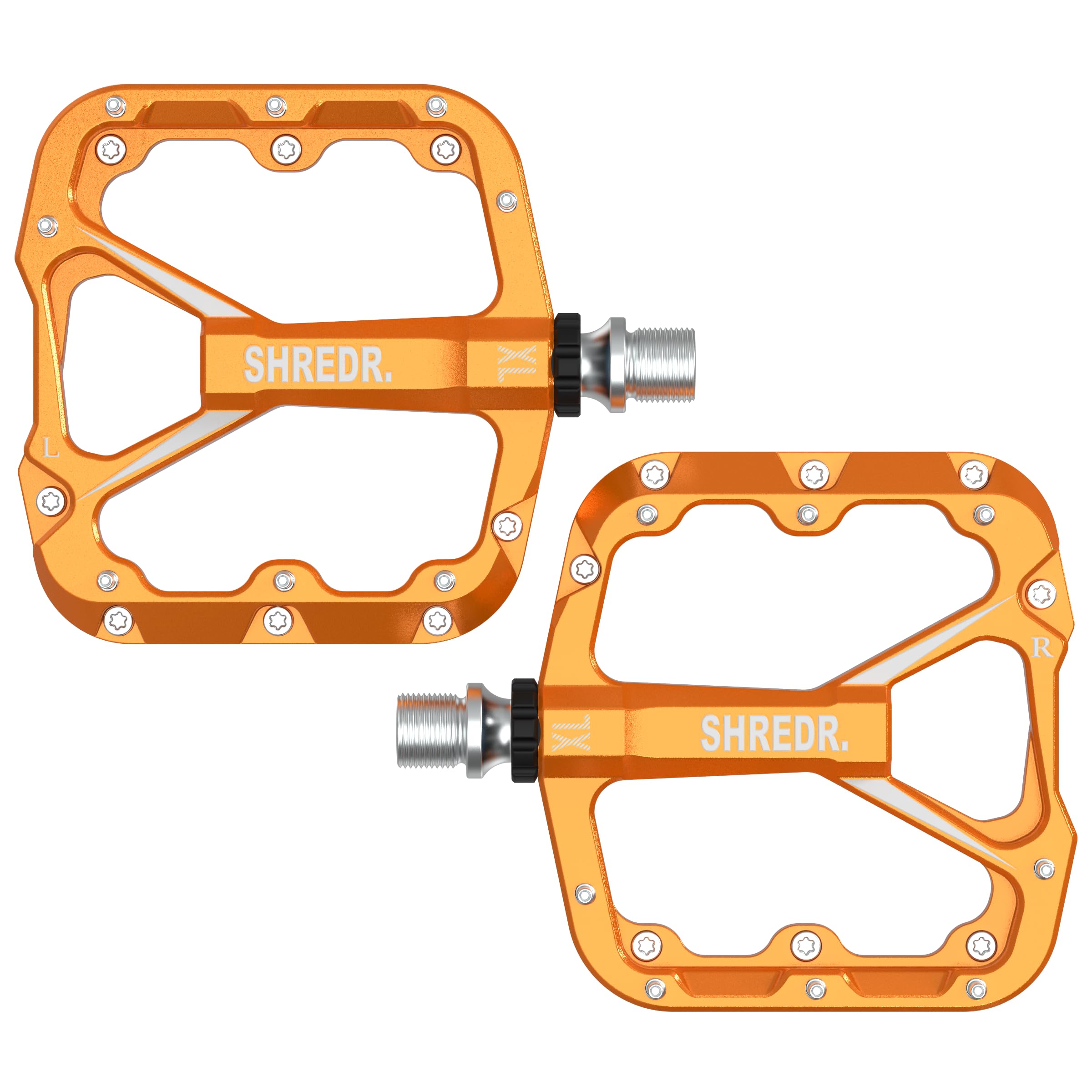 Flat 2.0 Pedale für MTB | Superleichte Flatpedals fürs Mountainbike | In 2 Größen und 9 Farben | inkl. schwarzen Reflektoren