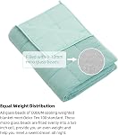 Weighted Blanket 10 Pounds Twin Size, Cooling Blanket for Hot Sleepers, Soft Bed Blanket Universal to All Seasons, 48''x72'' 10 LBS, Water Blue