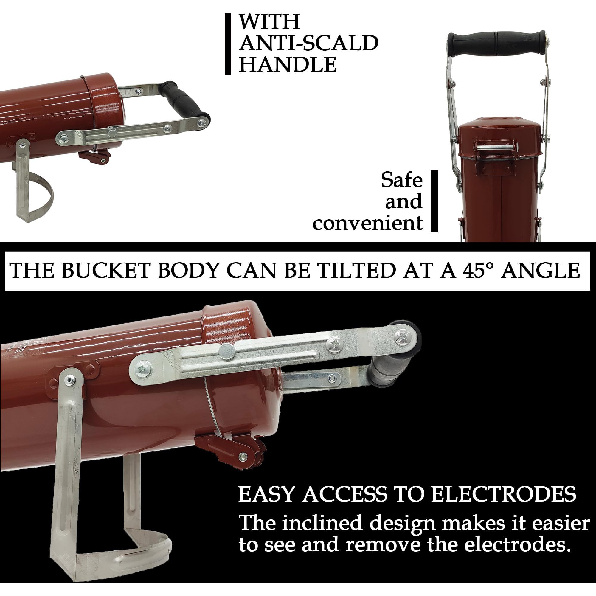 Secador de barra de soldadura de 5,4 kg, horno de secado de electrodos portátil, para electrodos de 17,7 pulgadas, varilla de soldadura de 600 ℉± 2℉