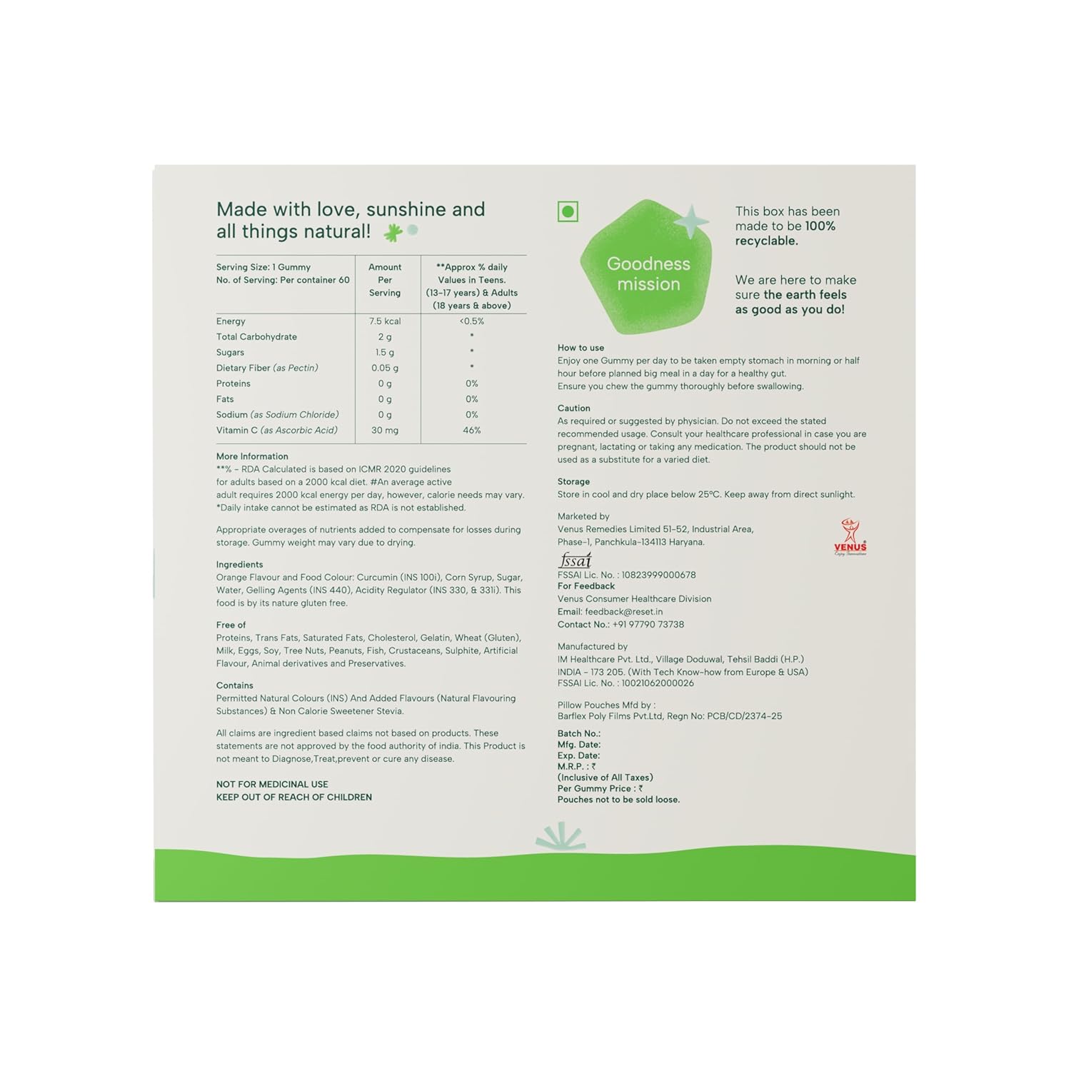 R3Set Vitamin C Gums | Increases immunity and improves skin glow. Support overall welfare | Vegetarian | Gluten free, 60 gums R3Set Vitamin C Gums | Increases immunity and improves skin glow. Support overall welfare | Vegetarian | Gluten free, 60 gums