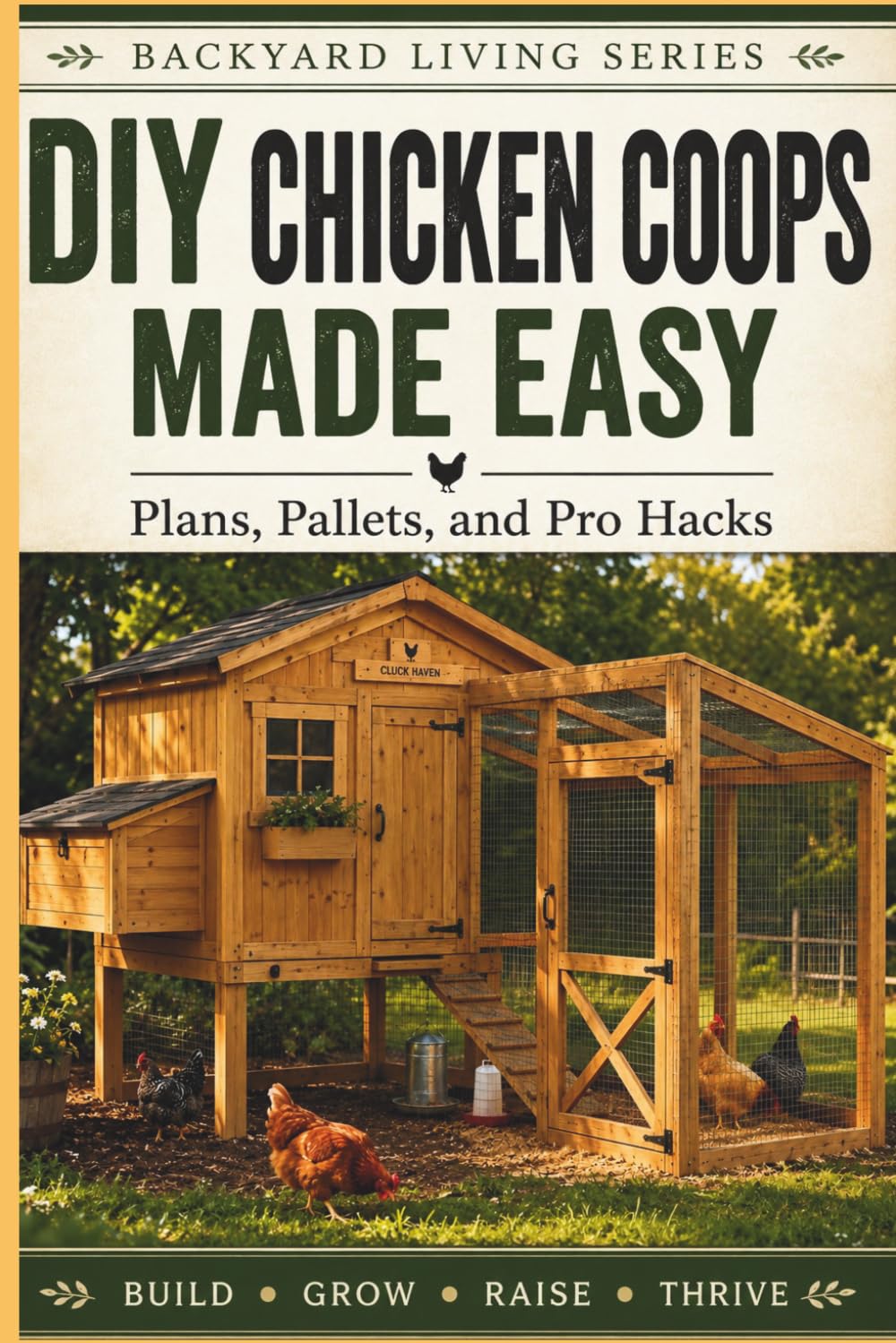 DIY Chicken Coops Made Easy: Plans, Pallets, Pro Hacks, and Everything You Need to Successfully Raise Backyard Chickens (Backyard Living)