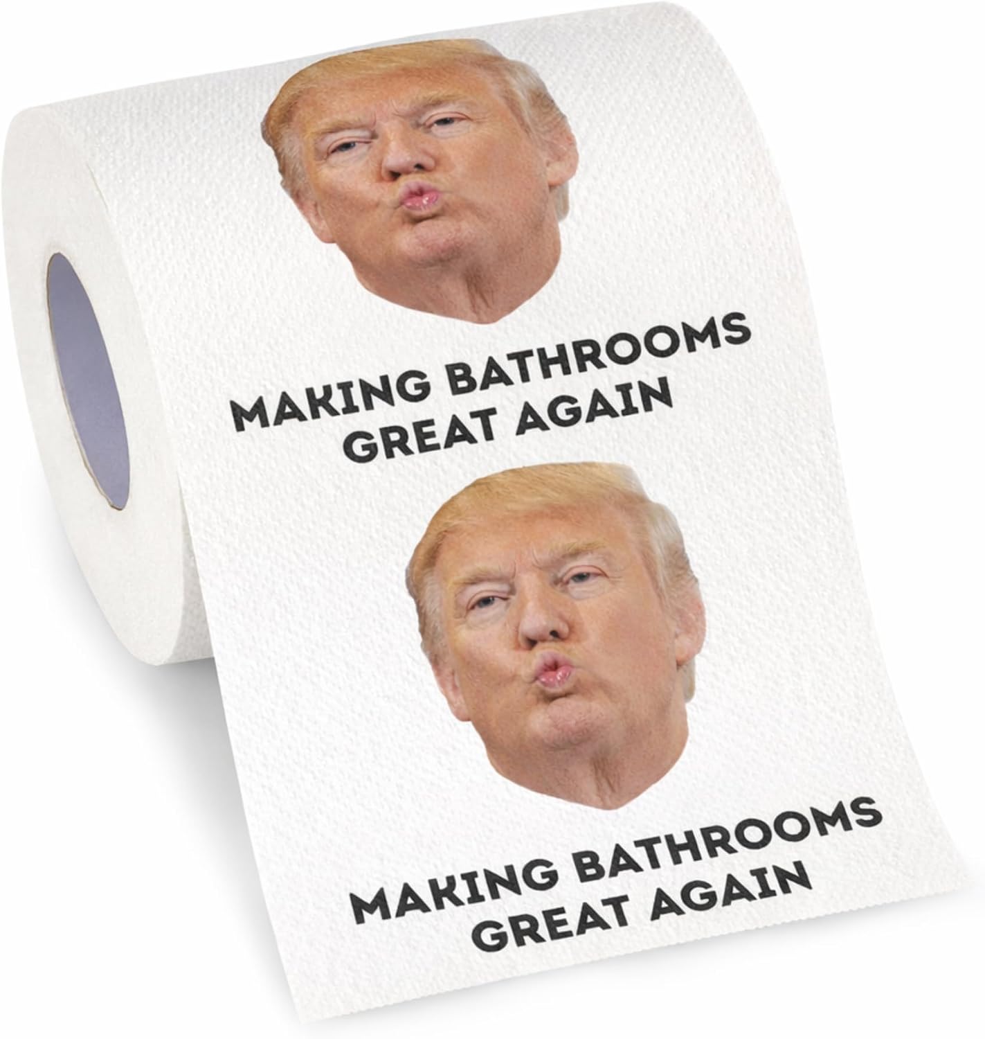 Trump Funny Politics Toilet Paper Rolls - Novelty Gag Gift for Republicans & Democrats (Make Your Butt Great Again, 1 pack)