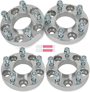 ROADFAR 1 inch Wheel Spacers 5x115 4Pcs 5 Lug Wheel Spacers Adapters Hub Bore 70.3mm Thread Pitch 12x1.5 Fit for for Buick Cascada Century Electra Lacrosse Lesabre Lucerne Park Avenue