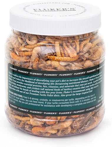 Miniatura 3 de Fluker's Labs - Paquete de alimentos para tortugas acuáticas (1.5 onzas) de camarones de río liofilizados (1 oz)