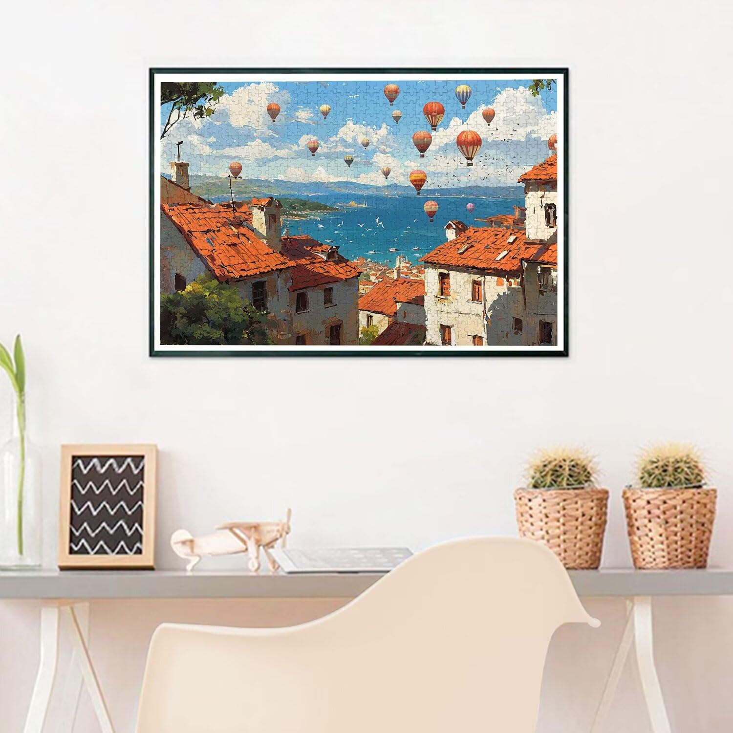 Puzzle 3000 Teile Erwachsene, Heißluftballon Puzzle 3000 Teile mit Geschenkbox, Holzpuzzle Erwachsene mit Naturholz, Geschenke für Frauen, Geschenke für Männer, Holzpuzzle für Deko Wohnzimmer, I-81