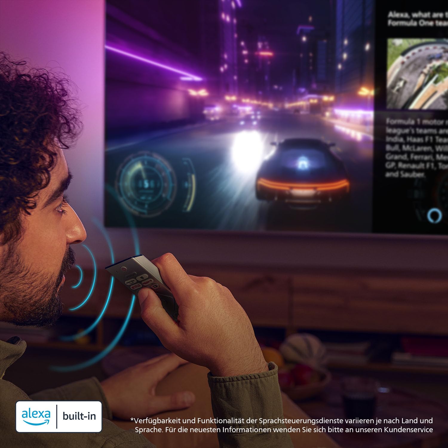 PHILIPS Ambilight 55PUS8200 4K LED Smart TV - 55 Zoll Display mit Pixel Precise Ultra HD, Titan OS, Dolby Vision und Dolby Atmos Sound, 2025