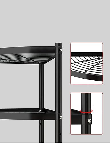 Miniatura 7 de Estante para ollas de cocina de 6 niveles organizador de almacenamiento de utensilios de cocina estante de esquina multicapa de acero inoxidable