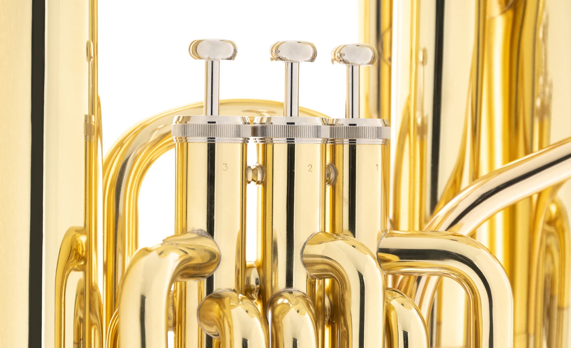 Classic Cantabile Bb Tuba T-170 Junior - Kompaktes/leichtes Schüler-Instrument - Auf Marching-Tuba umrüstbar - Inkl. Umrüstsatz, Mundstück & Hartschalenrollkoffer