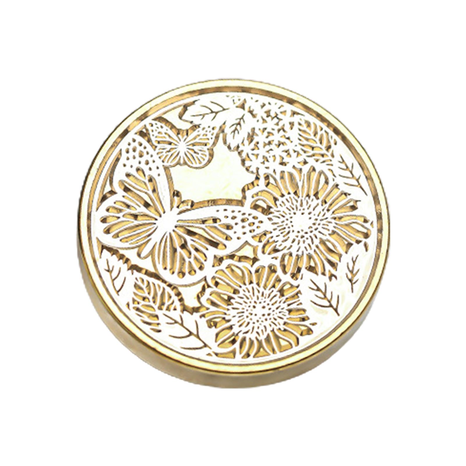Tsophreniq Brass Sealing Stamp Head Wax Only Emboss Sealing Scrapbooking Stamps Seal Replacement Seal Brass