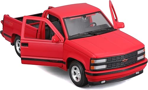 Miniatura 6 de Maisto 1:24 Edición Especial 1993 Chevrolet 454 SS Pick-up Camión, Rojo