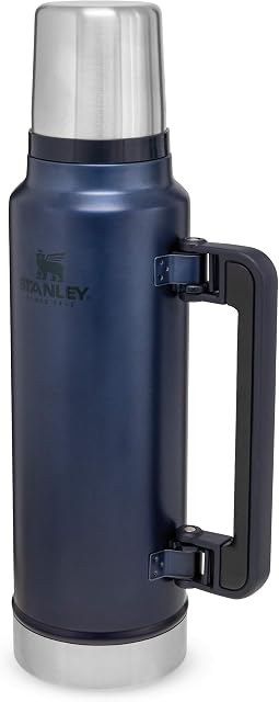 Stanley Classic Legendary Thermos Flask 1.4L Nightfall  BPA-free Stainless Steel Thermos - Flask for Hot Drink Keeps Cold or Hot for 40 Hours - Leakproof Lid Doubles as Cup - Dishwasher Safe