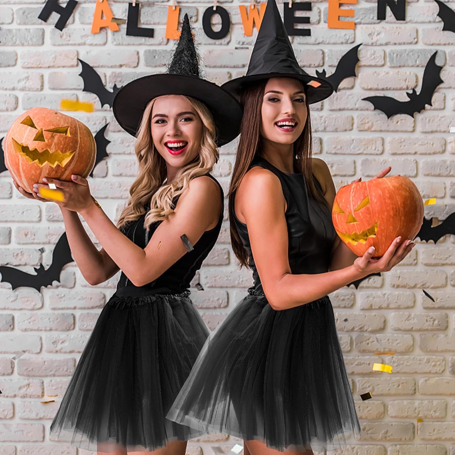 Buauty 2 Pack Tutus for Women Adult 3 Layered Tutu Tulle Skirts Costumes for Women Girls Teen Halloween Running - Image 7