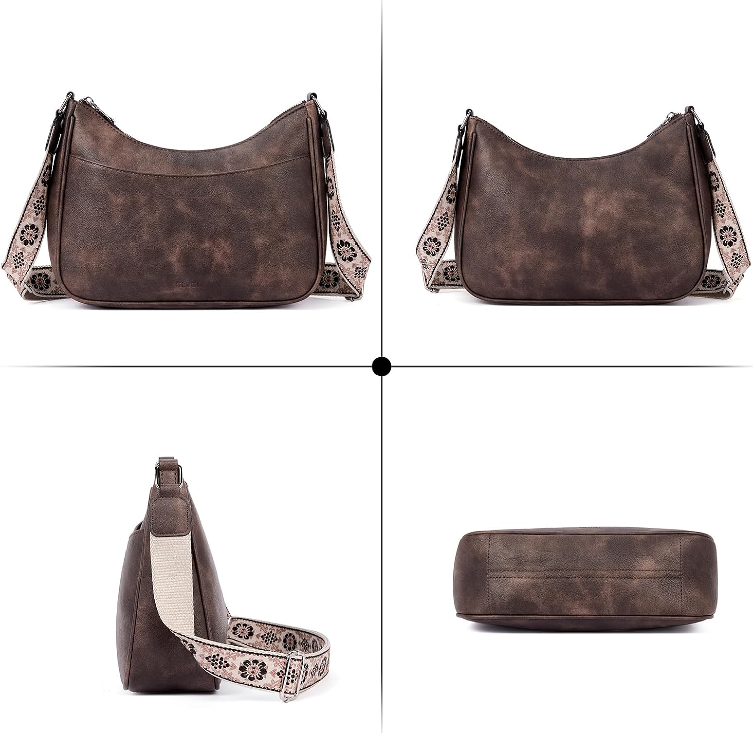 CLUCI Purses for Women Leather Crossbody Bags for Women Crossbody Purse Shoulder Bag for Women with Adjustable Strap - Image 5