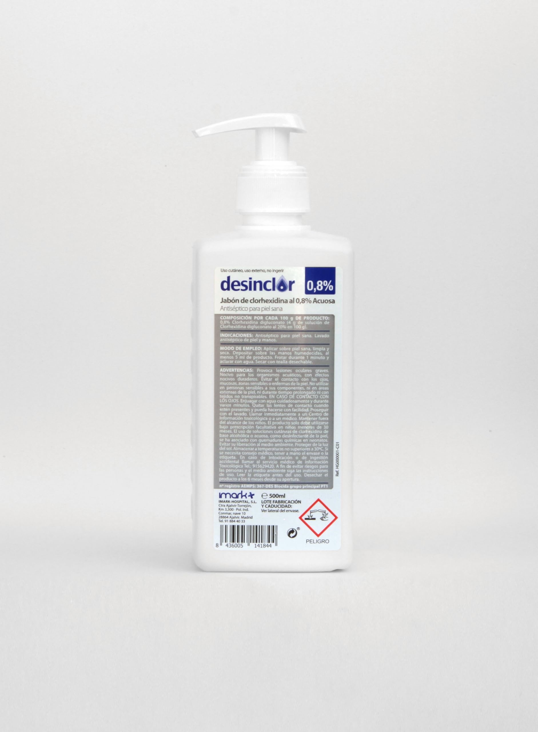 Desinclor Jabon Antiseptico Desinfectante 0,8% 500ml