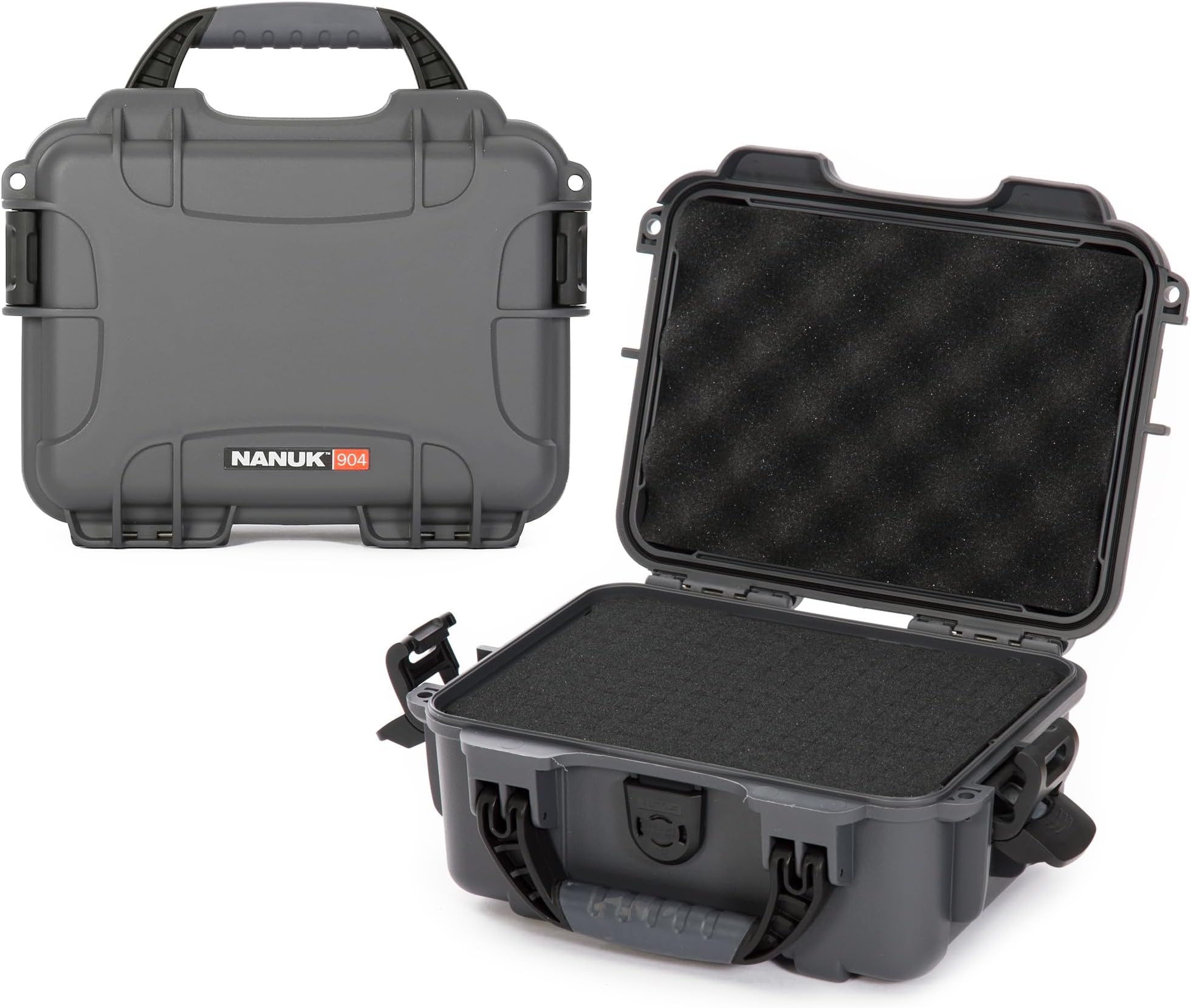 904 Hard Case with Foam – IP67 Waterproof Protective Case for Camera, Drone & Gear – Impact-Resistant & Dustproof – Perfect for Travel 10.2" x 7.9" x 4.5" – Graphite