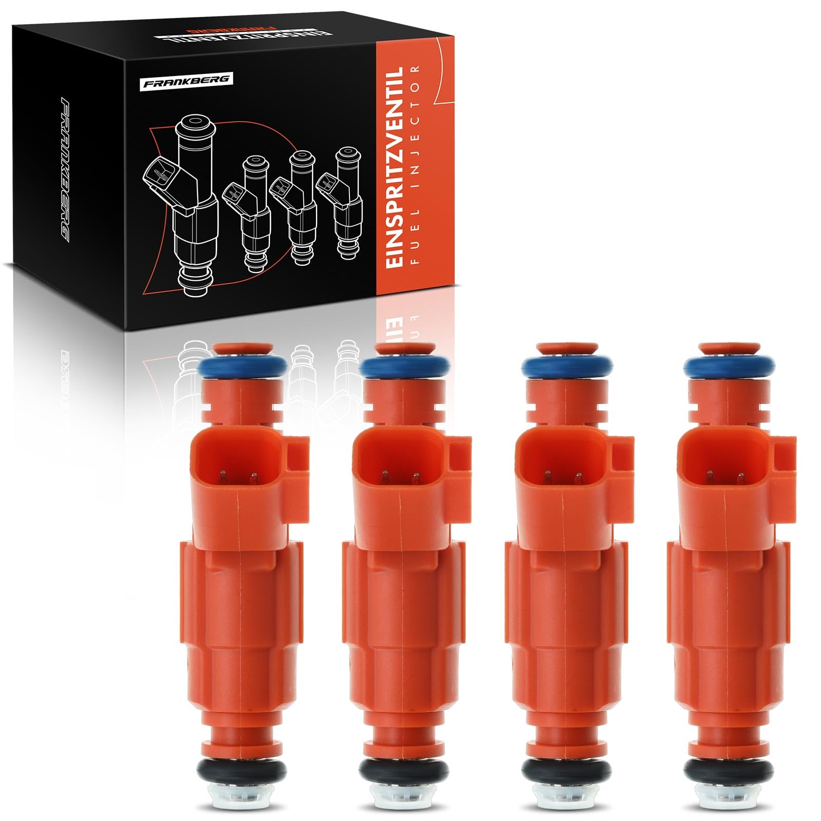 Frankberg 4x Buse d'injecteur de carburant Compatible avec C-Max 2007-2010 Exeo 2008-2010 Focus 2006-2012 S40 II 2006-2010 Remplacer# 0280156156