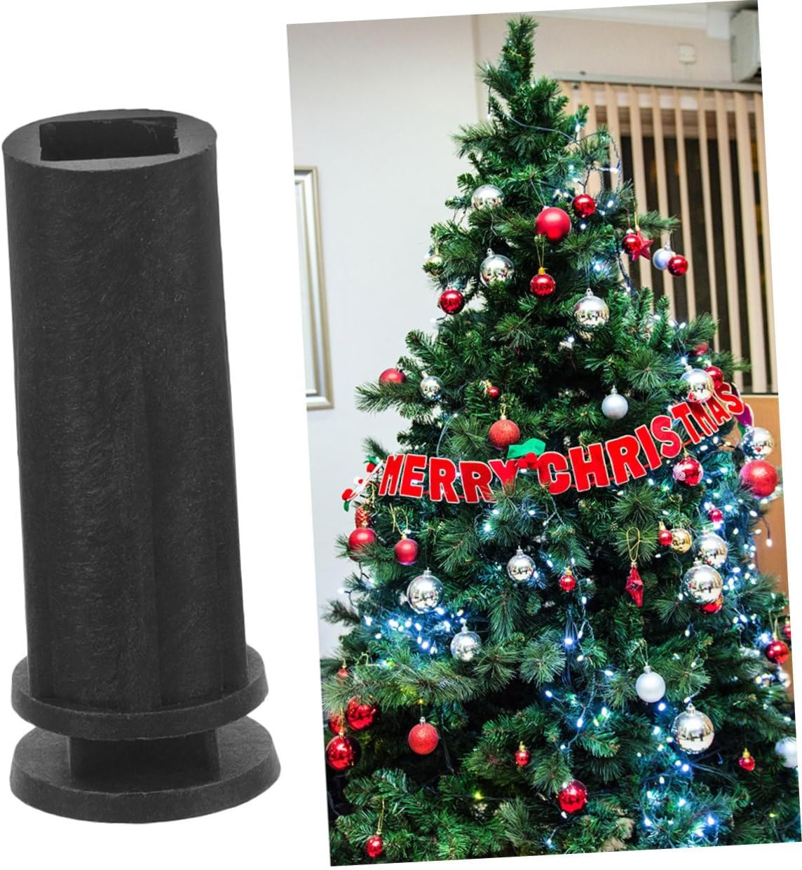 Cabilock 10pcs Mini Christmas Tree Stand Base Xmas Tree Stand Support Detachable Cables