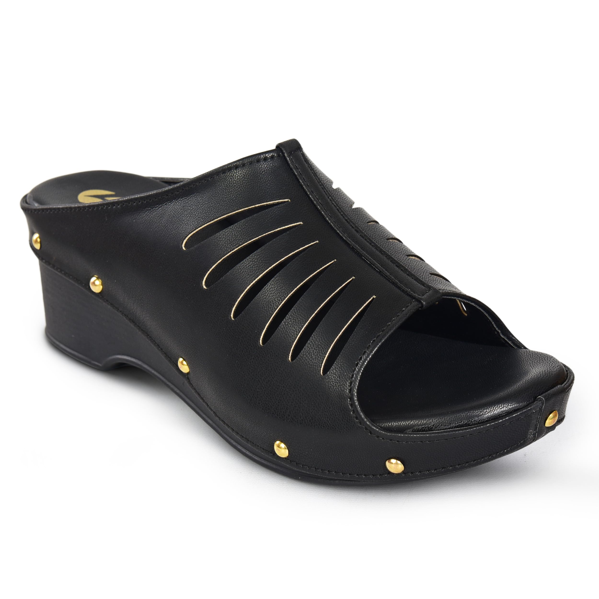 Women Synthetic Leather Wedge Heel Sandal-image-16