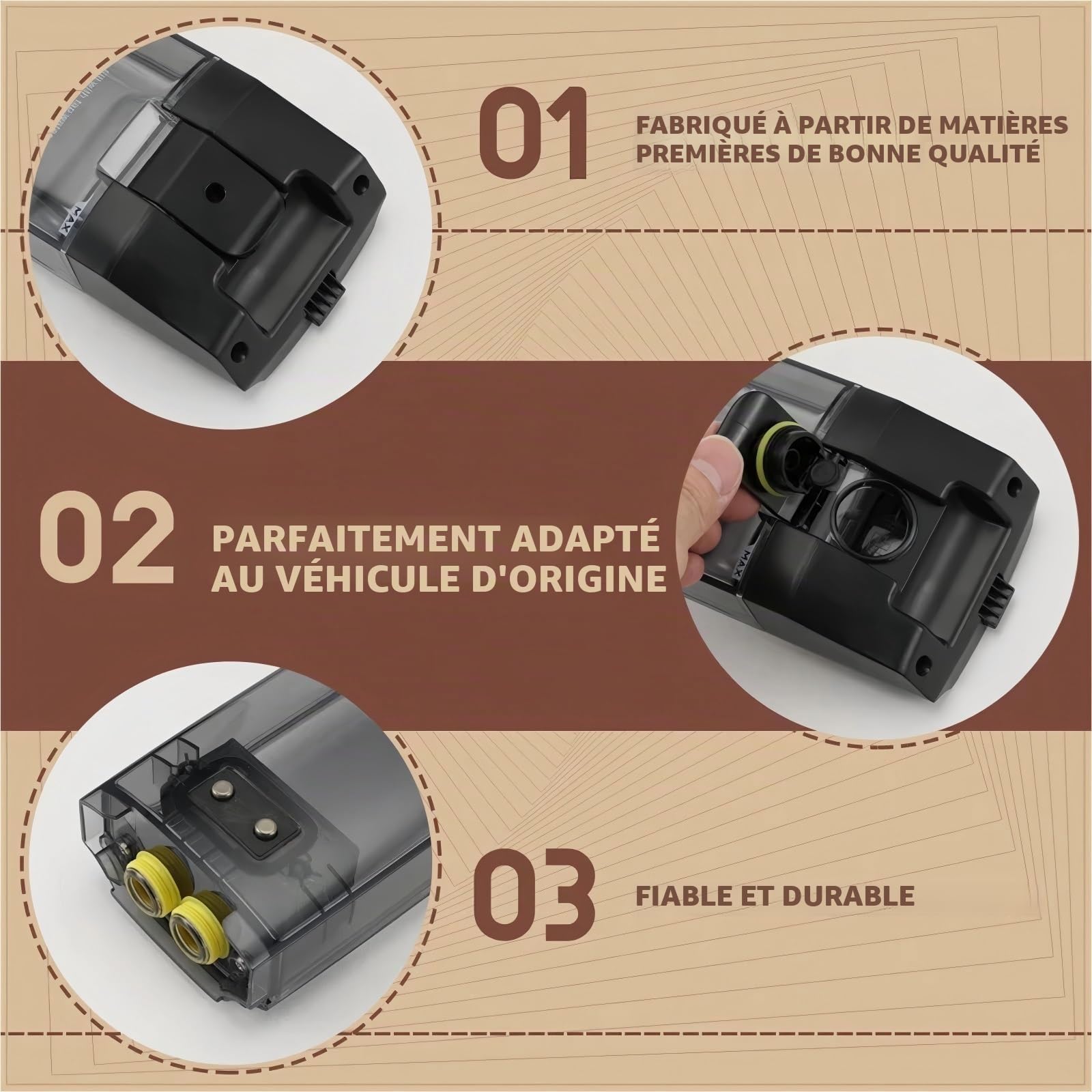 Réservoir D’Eau Propre for Aspirateur. Compatible avec Tineco Floor One S7 Pro, Accessoires De Réservoir d'eau for Machine De Nettoyage De Sol Intelligente