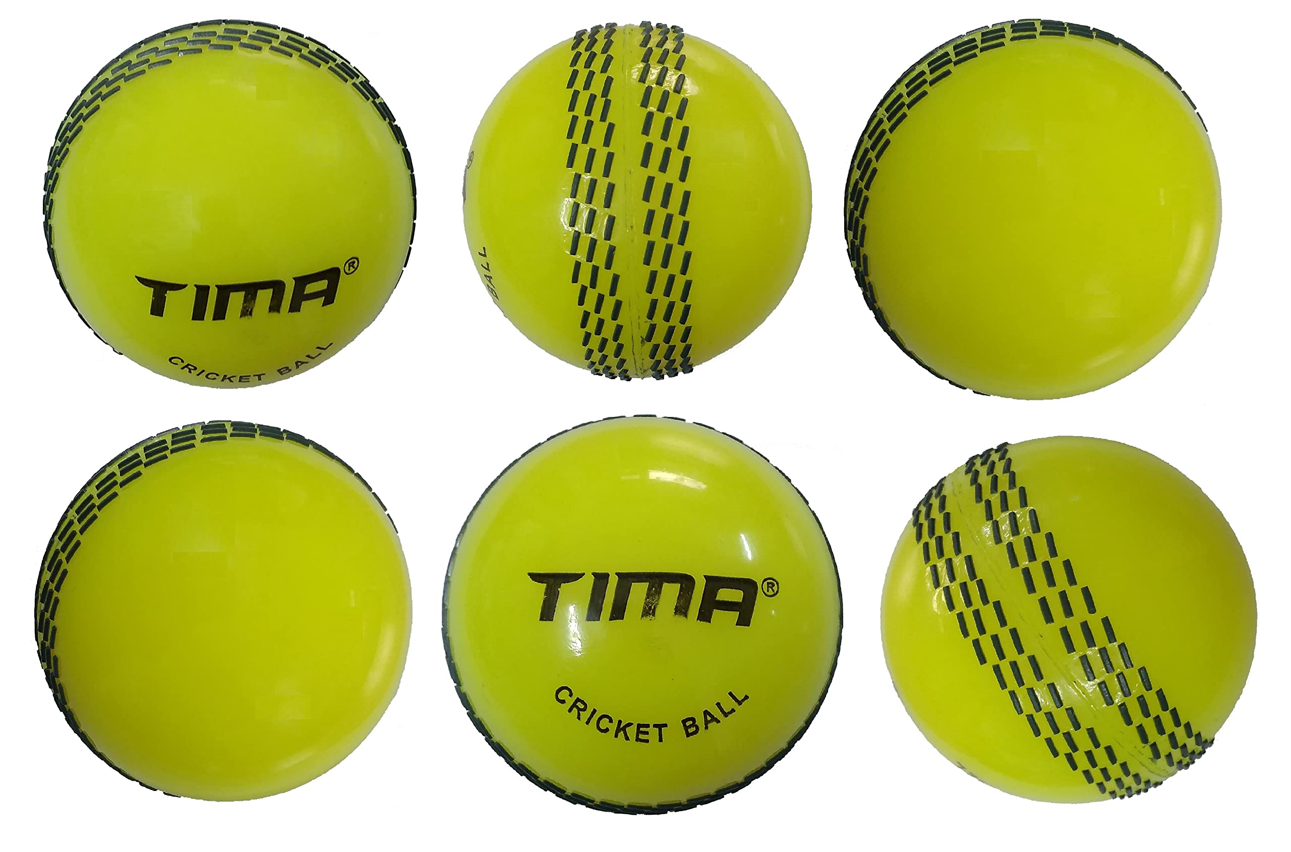 Tima Synthetic Poly Hard Cricket Ball Yellow (Pack of 6 Balls) (B077XKNNGK) Amazon Price History, Amazon Price Tracker