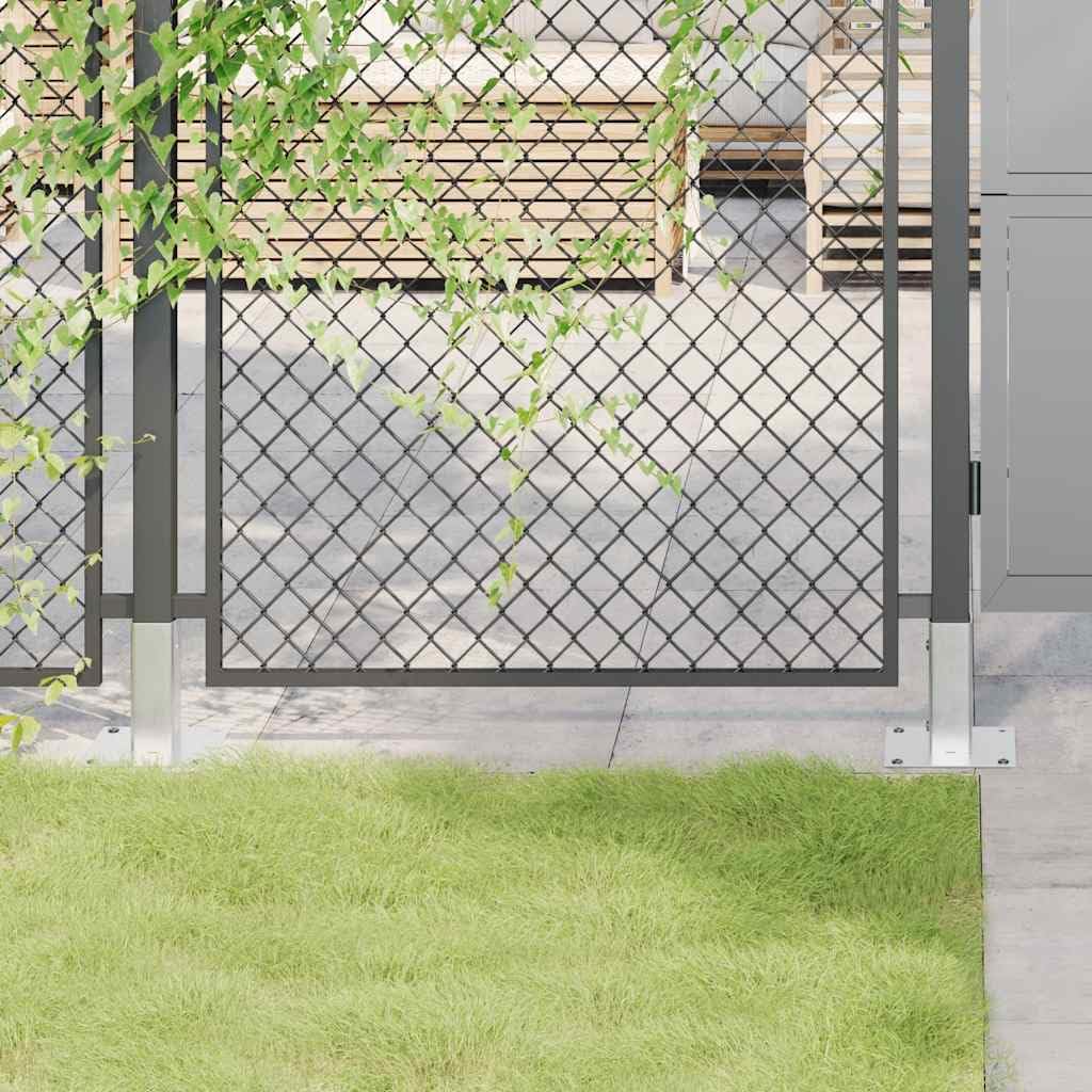 Pfostenträger Quadratisch 12 Stk 46x46mm Stahl Verzinkt | Feuerverzinkt, Korrosionsbeständig, Für Pavillon Zaun Geländer, Montagezubehör separat