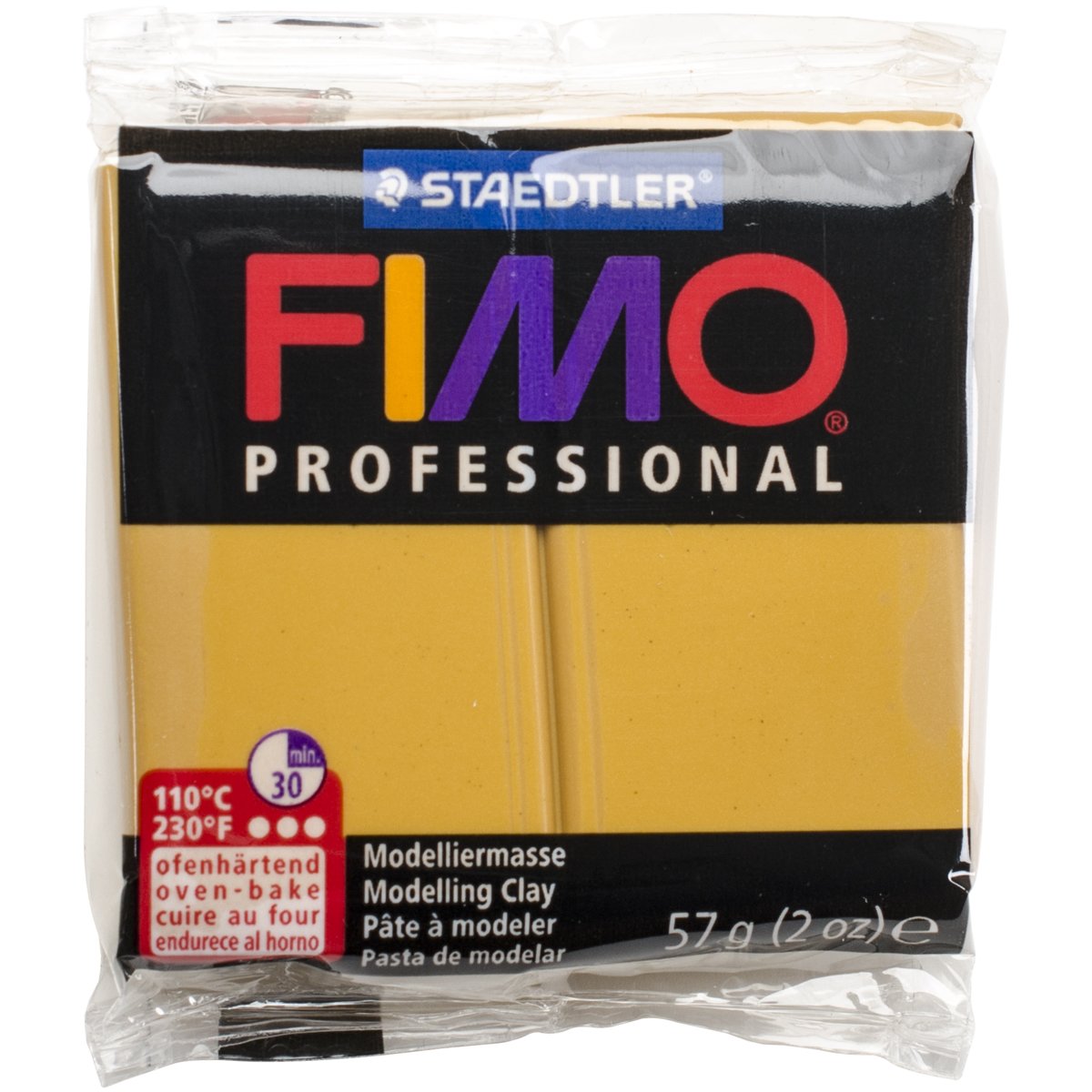 STAEDTLER Fimo Professional Soft Polymer Clay 2oz-Ochre