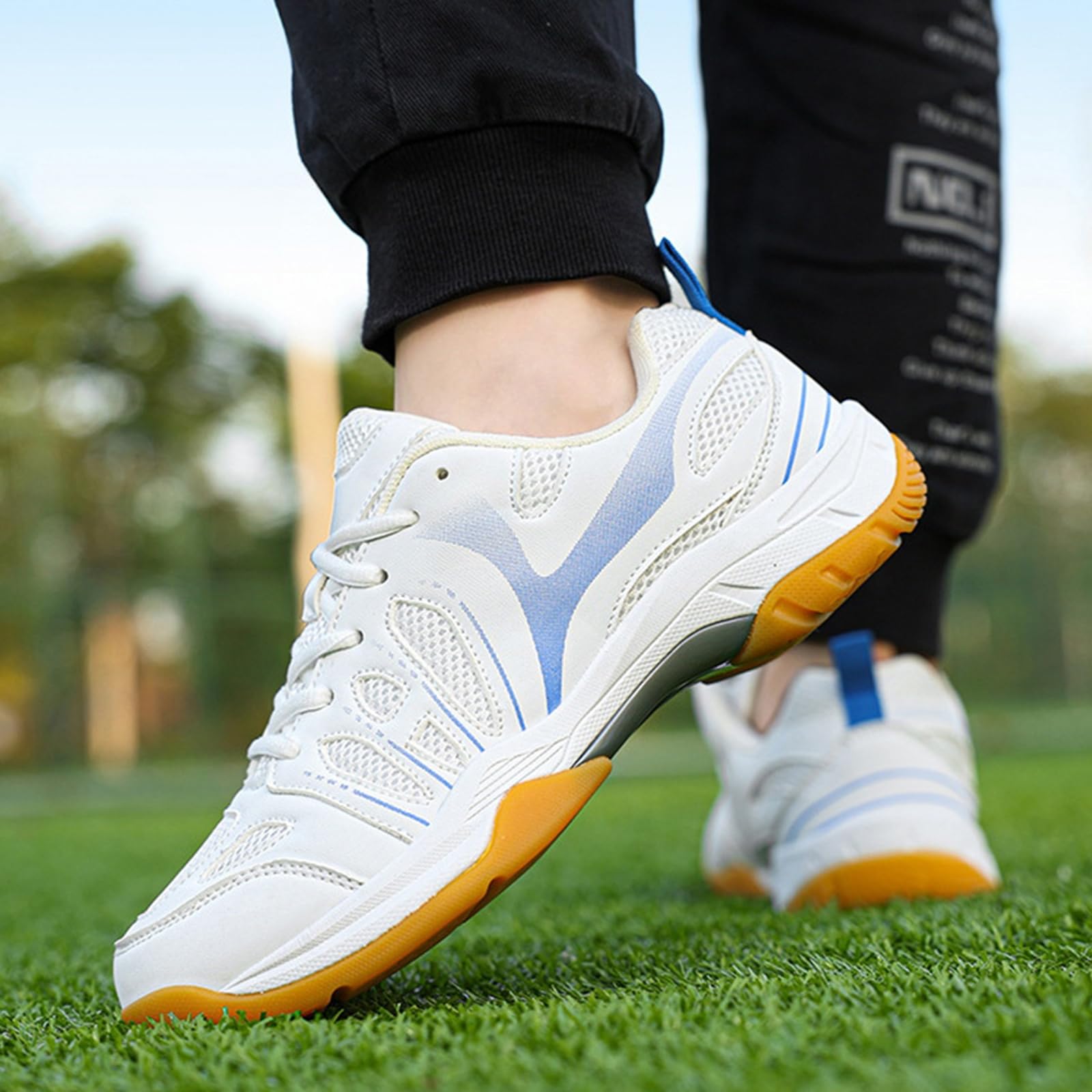 Zapatillas de bádminton para Hombre, Zapatillas Tenis para cancha de Pickleball, Zapatos Deportivas cómodas Entrenamiento en cancha Interior