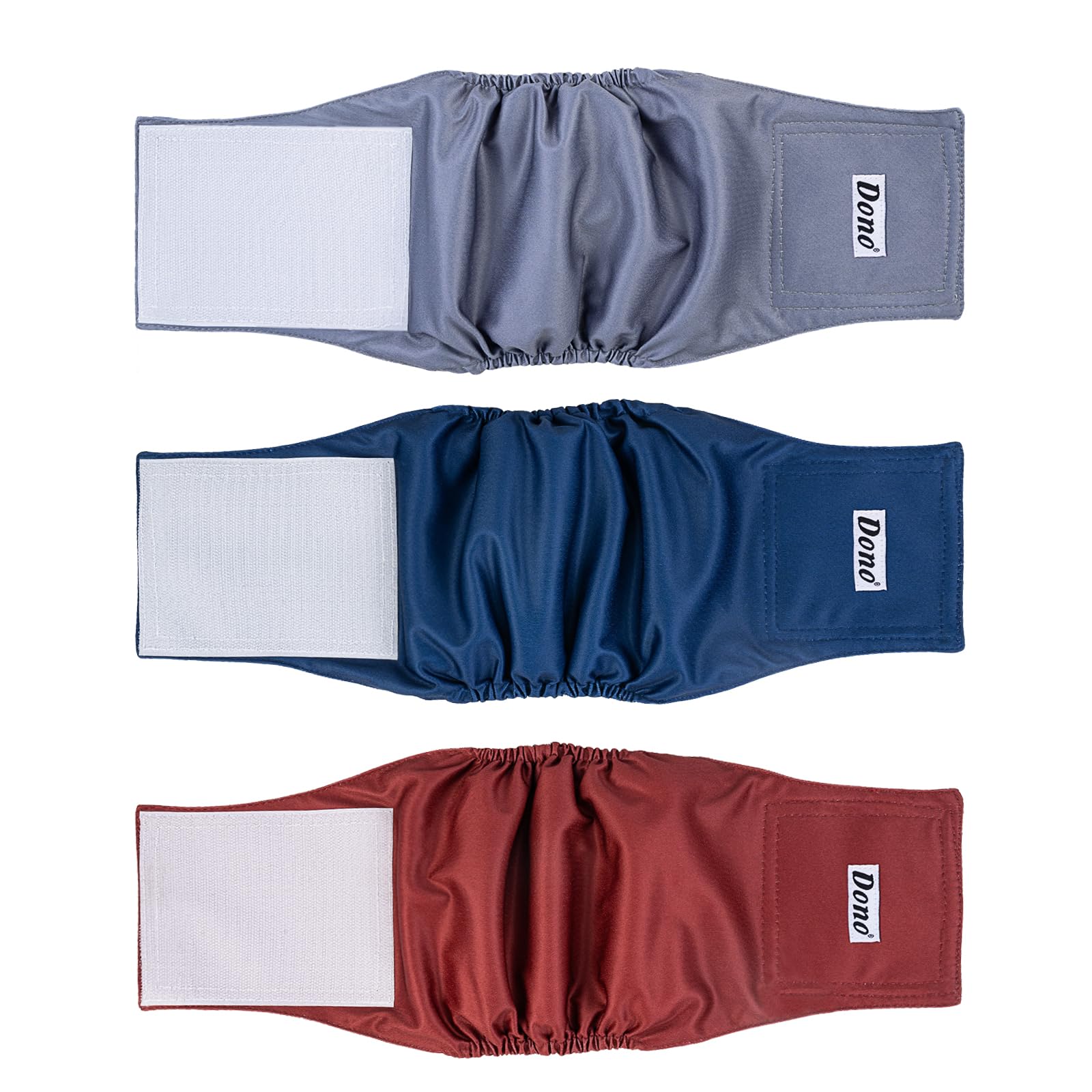 Dono Hondenbuikbanden voor mannen, herbruikbaar, 3 stuks, hondenluiers, puppyluiers voor mannen, wraps voor incontinentie, puppytraining, reizen Dono Hondenbuikbanden voor mannen, herbruikbaar, 3 stuks, hondenluiers, puppyluiers voor mannen, wraps voor incontinentie, puppytraining, reizen