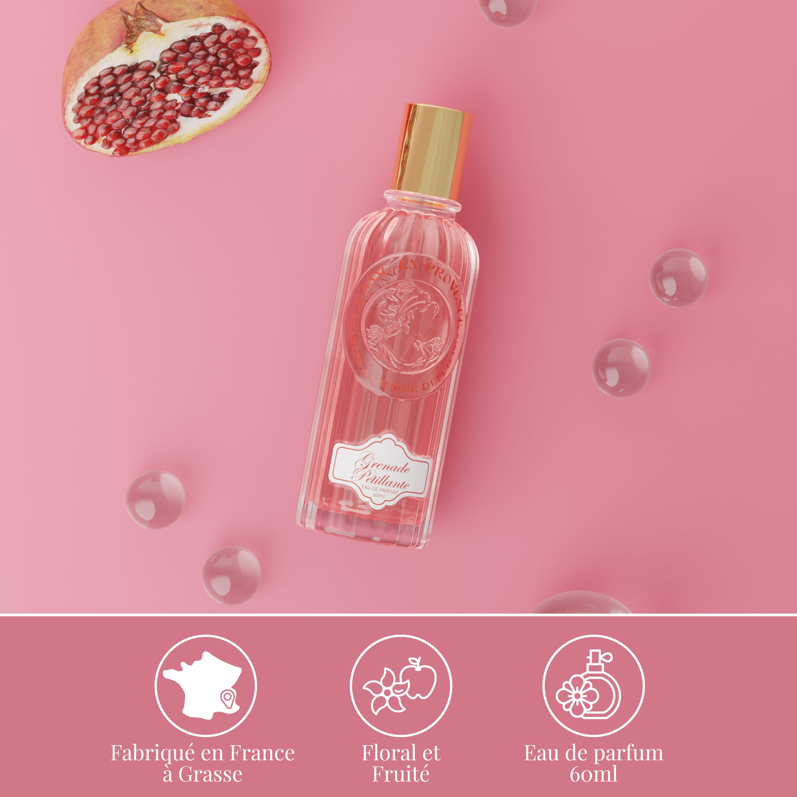 Jeanne en Provence - Grenada musująca - woda perfumowana - 60 ml - Wyprodukowano we Francji