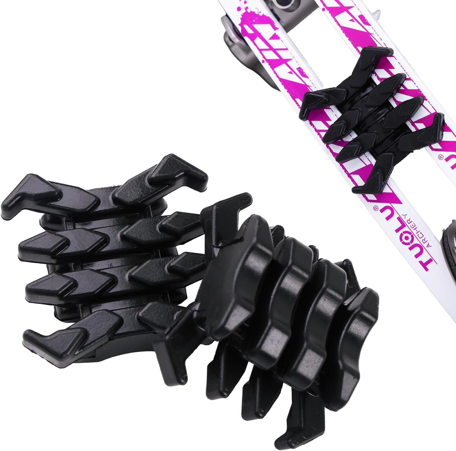 Archery Bow Limb Stabilizer Compound Bow Crossbow Hunting Shooting Vibration Damper Rubber Limb Dampeners Upper and Lower Bow Limb Stabilizer