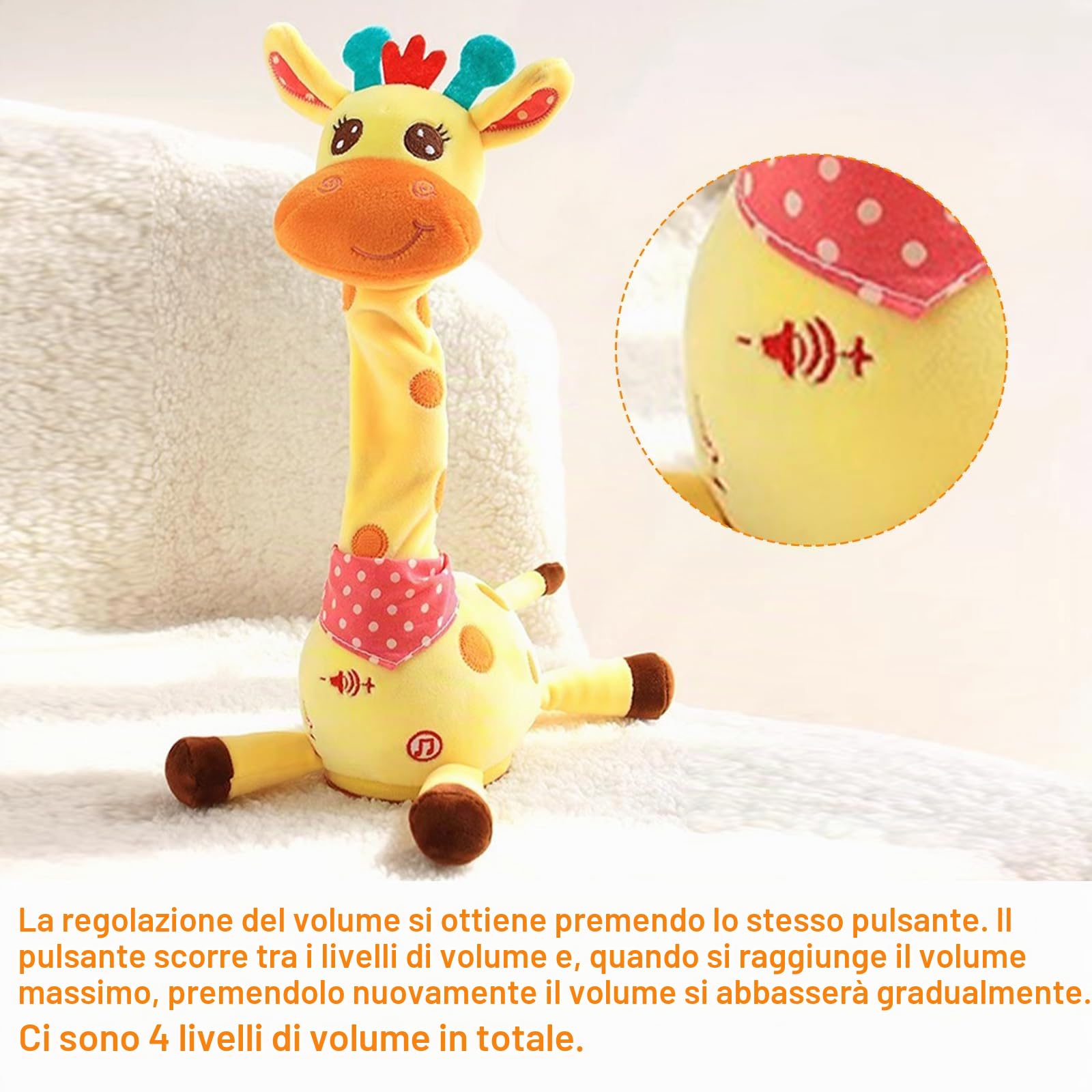 MeHoo Cactus Che Balla e Ripete con Funzione di Controllo Del Volume, Bambola di Peluche Leggera Ripetere ciò Che Si dice Baby Incoraggiare la Parola Giocattoli Regali e Decorazione Della Casa