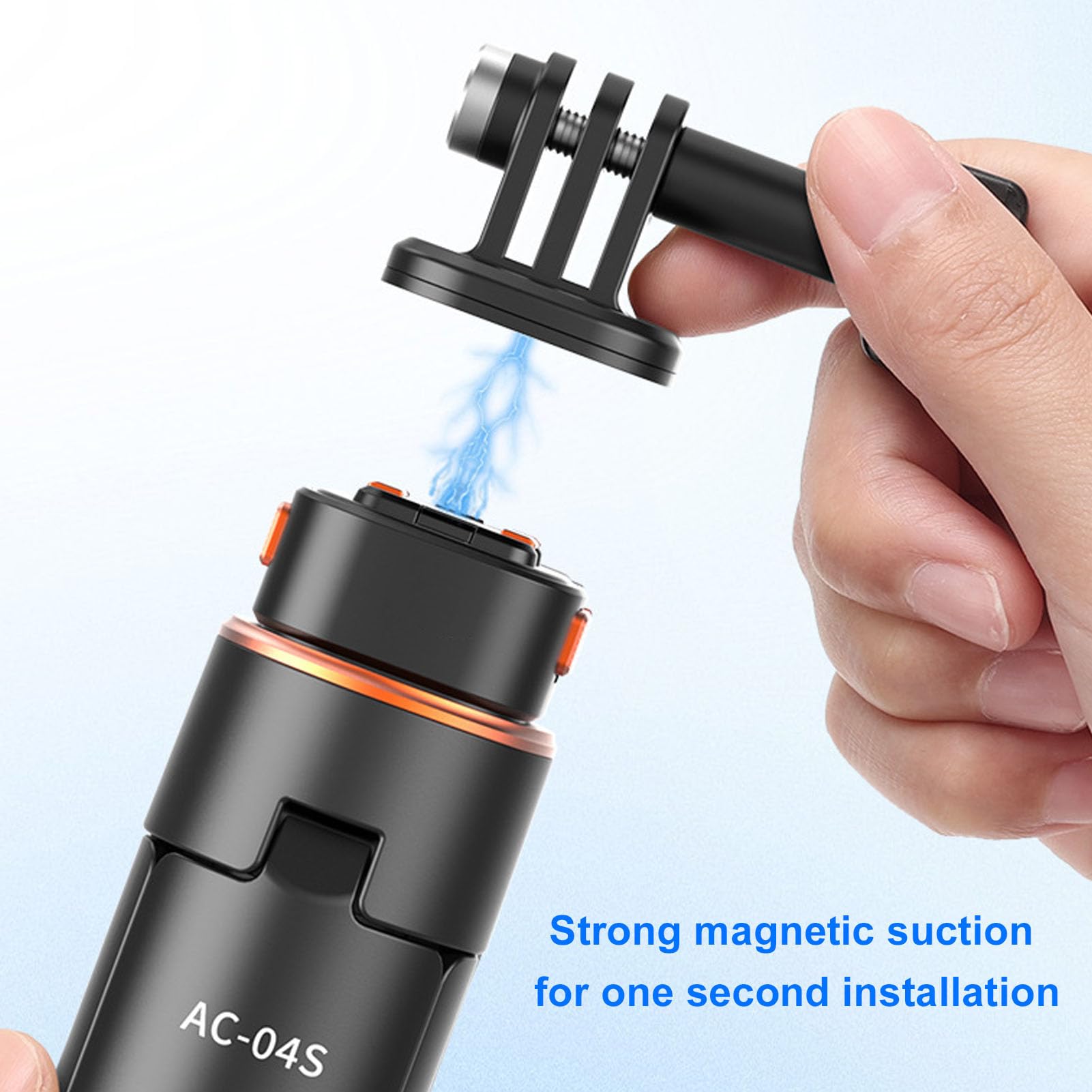 XUMIUZIY Treppiede per Action Camera con Bastone Selfie, Asta Estensibile | Treppiede in lega di alluminio, vite da 1/4 di pollice a rilascio rapido, adatto per DJI Osmo Pocket 3, Insta360 e GoPro