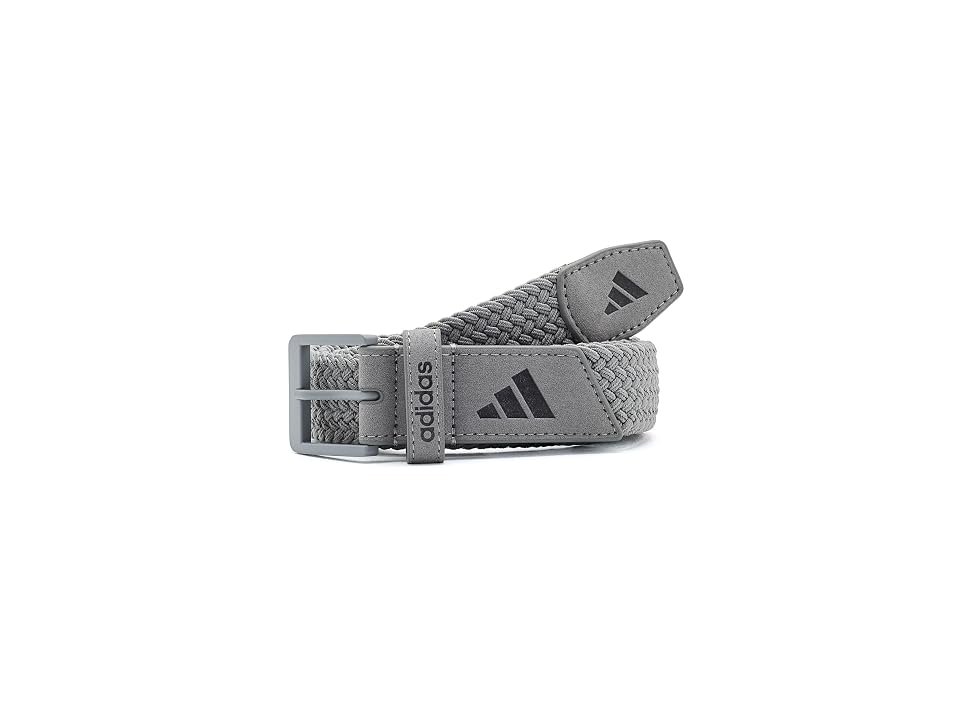 Adidas Golf Braided Stretch Belt Belts Grey Three: 2xl In Multi