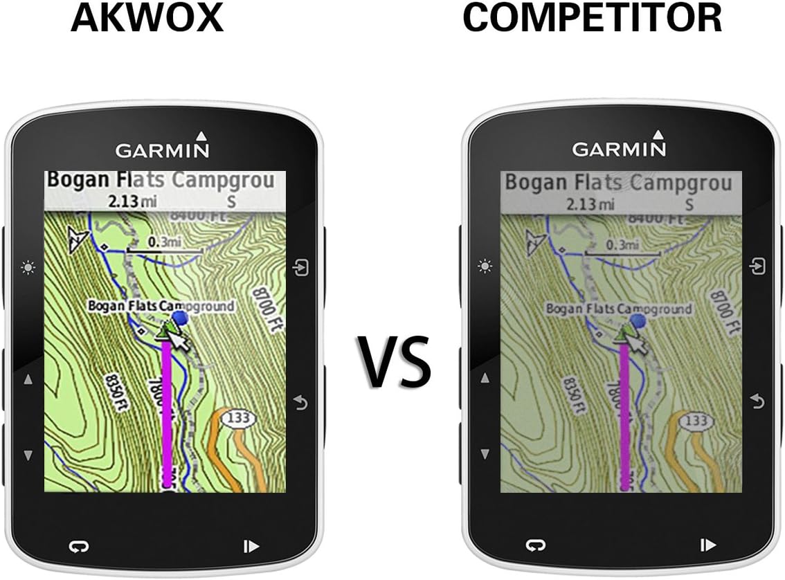 pack of 4 tempered glass screen protector for garmin edge 520 akwox 0 3mm 9h hard scratch resistant protector for garmin edge 520