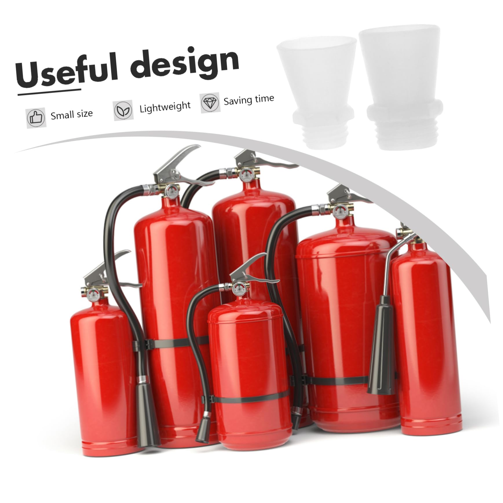 90stücke Feuerlöscher Düsen Weitmund Düsen Für Tragbare Feuerlöscher Zubehör Für Effektive Brandschutzmaßnahmen Geeignet Für