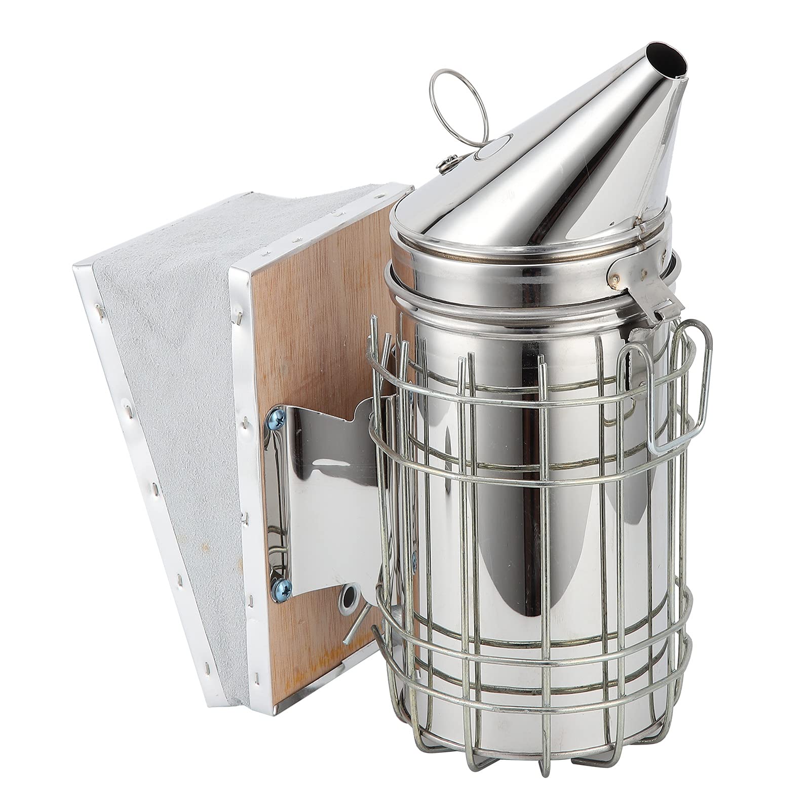 Bienenzucht-Zubehör-Set, Edelstahl-Bienenraucher Mit Hitzeschild, Handschuhen, Bürste, Drahteinbettung, Entdeckelungswerkzeug, Rahmenclip, Bienenstockwerkzeug. Perfekt Für Imker Aller Stufen