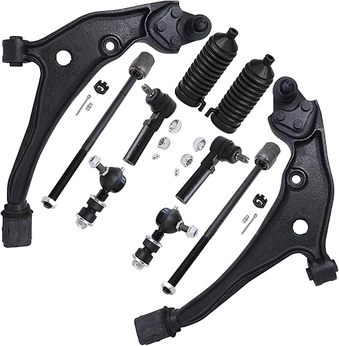 Miniatura 88 de Detroit Axle - Kit de suspensión frontal de 10 piezas para Ford Ranger Mazda B2300 B2500 B3000 B4000, 2 brazos de control superiores, 2 rótulas