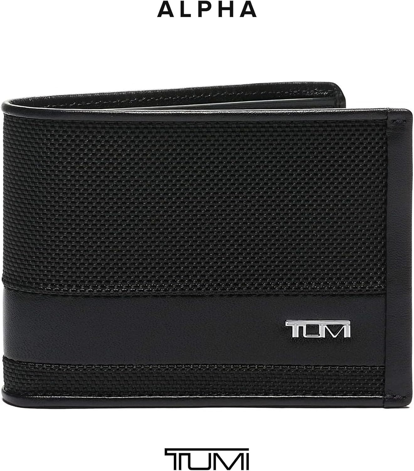 TUMI - Alpha Double Billfold - Men's Premium Wallet - Secure & Durable with Hidden Card Pocket - Black
