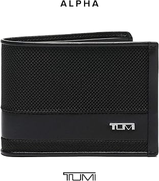 TUMI - Alpha Double Billfold - Men's Premium Wallet - Secure & Durable with Hidden Card Pocket - Black