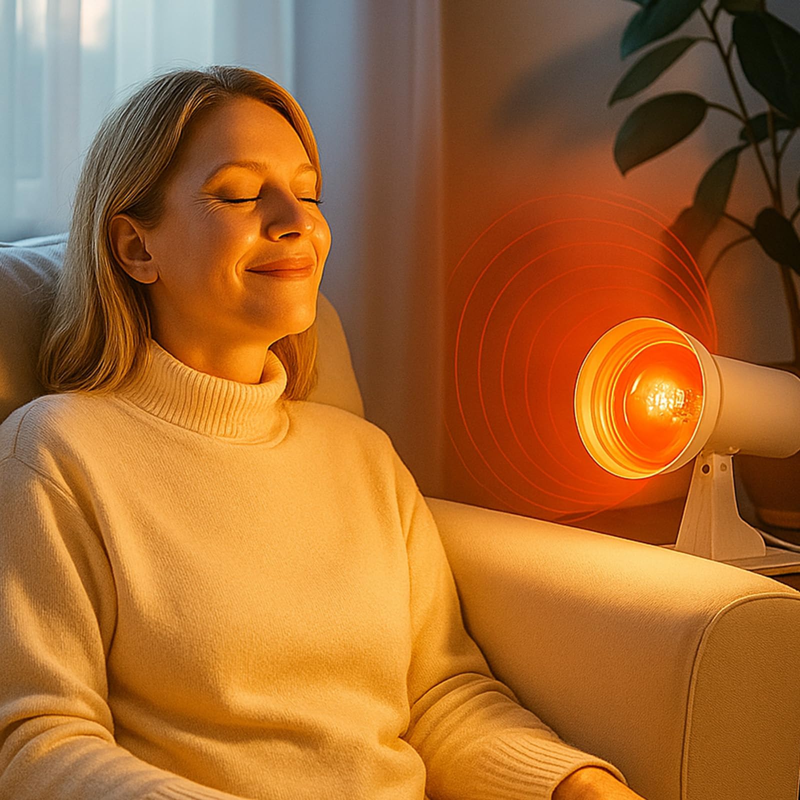 Youyijia Rotlichtlampe 150Watt Infrarotlampe Infrarot Wärmelampe mit Timer | Dimmer für entspannende Wärme, Lockerung & allgemeines Wohlbefinden Die Rotlicht Infrarotlampe perfekt für Zuhause