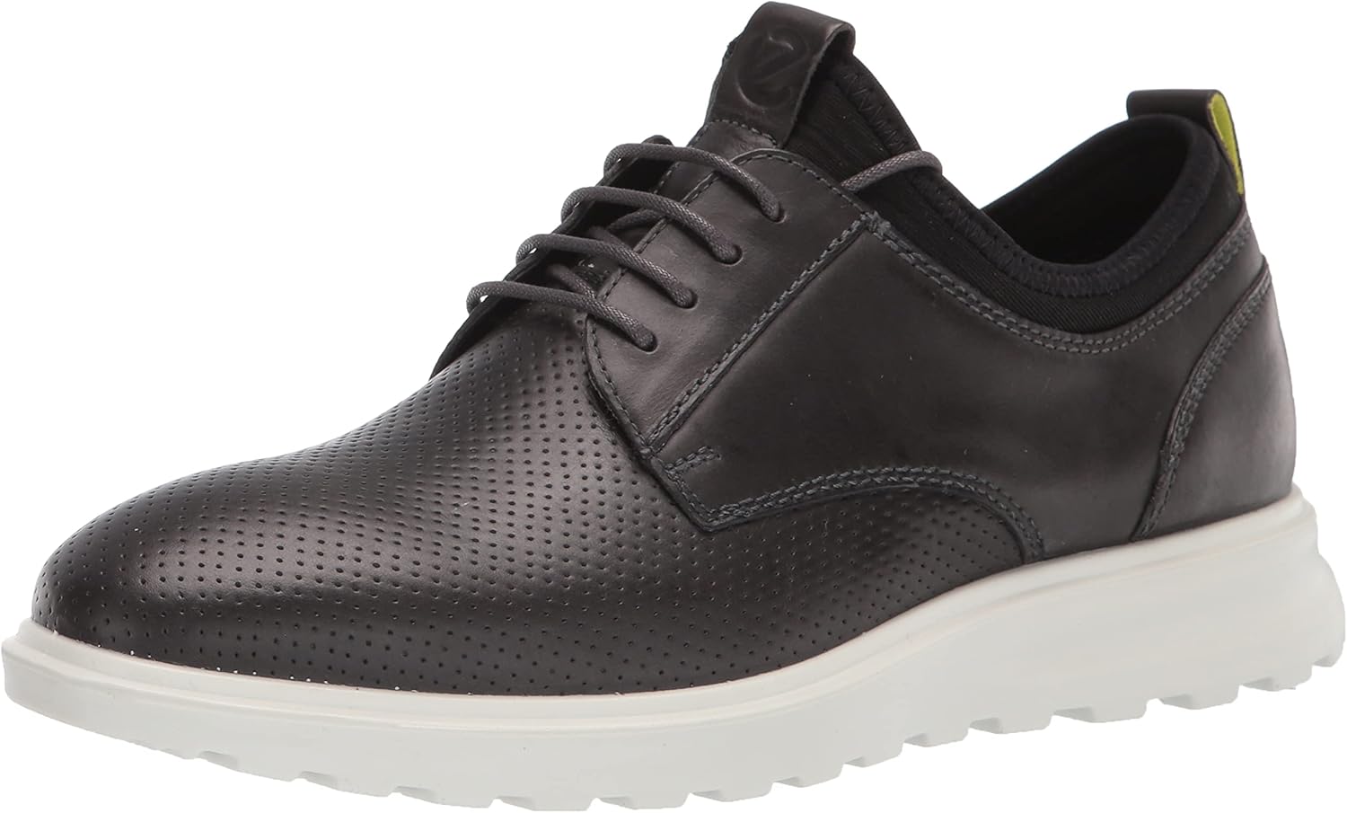 ECCO Men's CS20 Hybrid Perforated Tie Oxford, Moonless/Black, 6-6.5