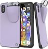 Punkcase iPhone X Airpods Case Holder (TopPods Series) | Slim & Durable 2 in 1 Cover Designed for iPhone X (5.8) | Protects Your Phone & Stores Your AirPods Gen. 1 & 2 [Red]