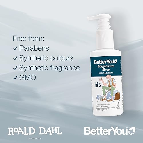 Miniatura 7 de BetterYou Loción corporal de magnesio para dormir - Loción corporal relajante para niños - Crema de magnesio con lavanda y manzanilla - Para niños