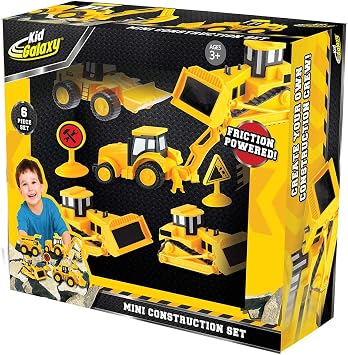 Kid Galaxy 4-Pack Free Wheeling Construction w/Accessory Set