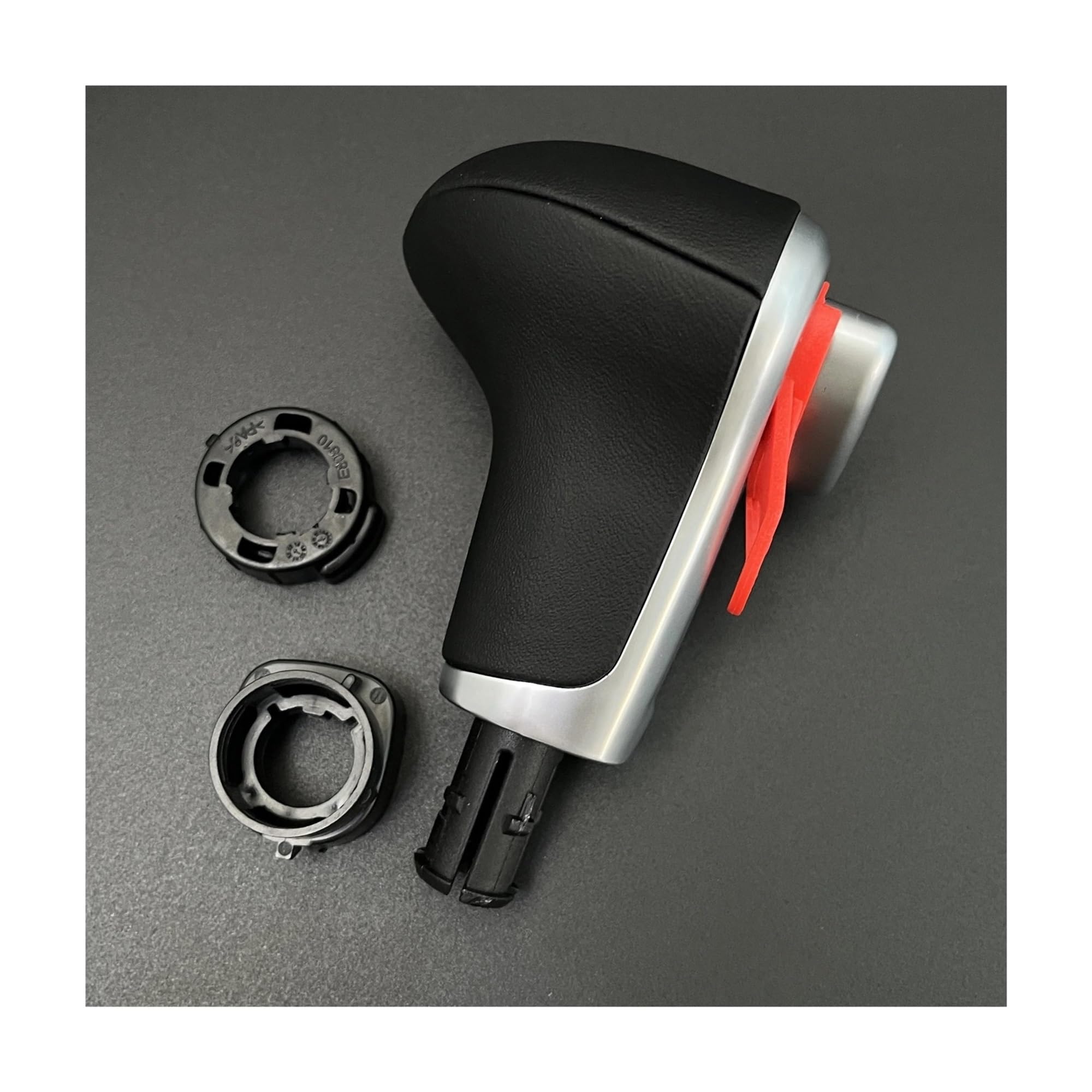 Ahrpkamerd One Color Gear Shift Knob 1Pcs For Q7 Q5 A3 A4 A5 A6 A7 C6 C7 Carbon Leather Gear Shift Knob Shift Knob(Chrome Leather)