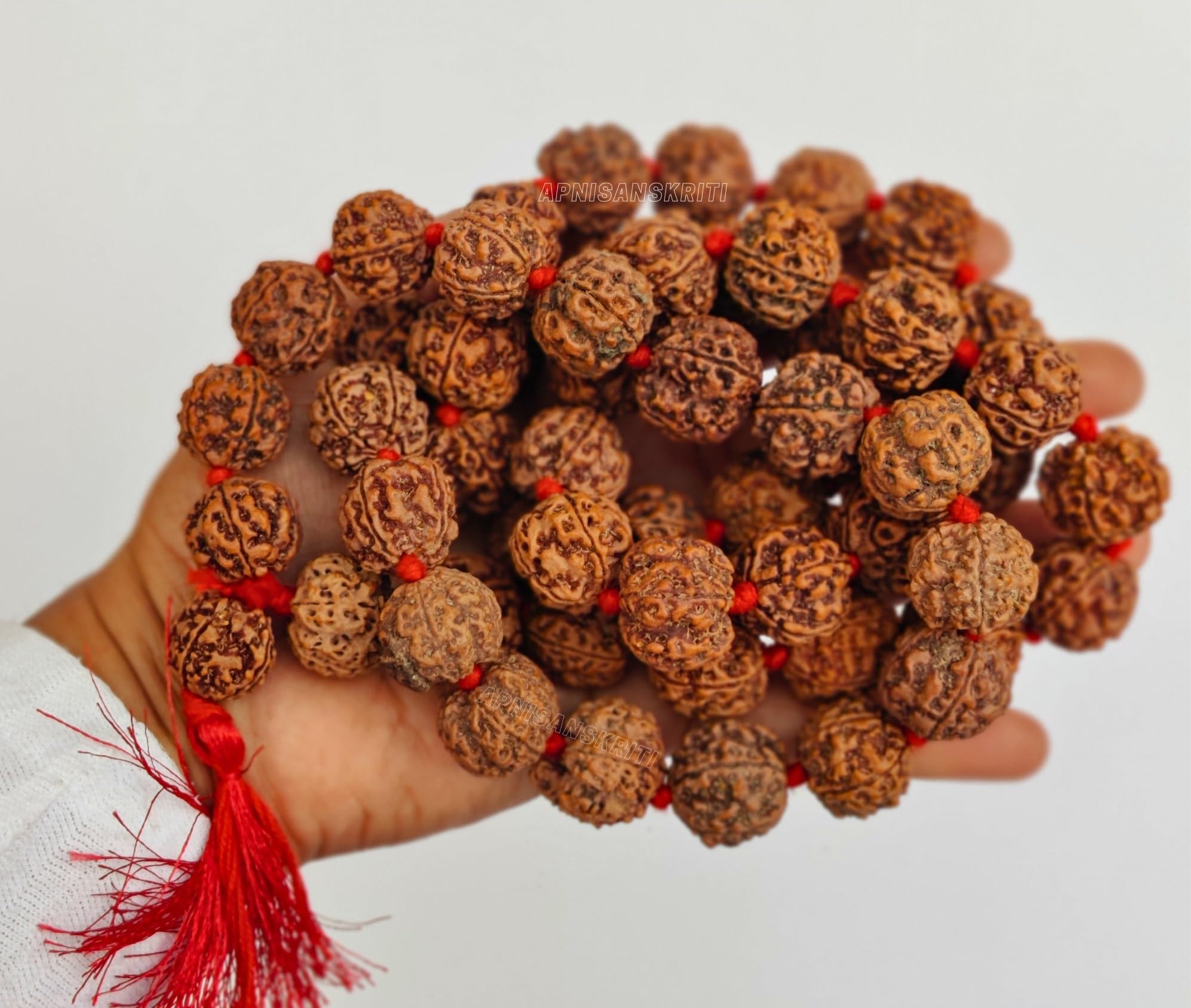 5 Mukhi Rudraksha Mala - Natural & Lab Certified -5