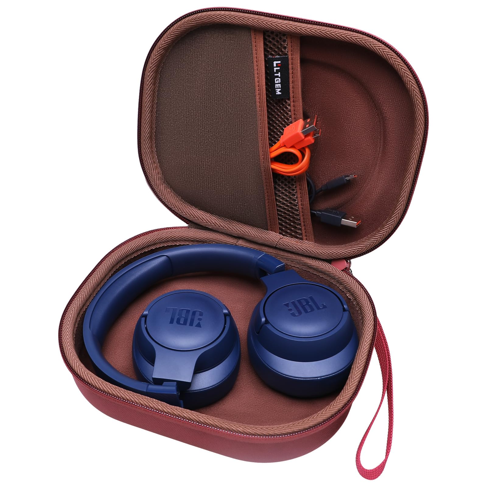 LTGEM Case Compatible with JBL Tune 770NC / 510BT / 720BT / 520BT / 520C / 670NC, for JBL Live 770NC / 670NC / 680NC / 780NC Headphones, Claret